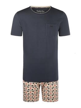 Charlie Choe Circus Blue/Print Pyjama Shirt