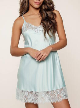 LingaDore Night Jade Blue  Slipdress