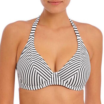 Freya Jewel Cove Black/White Padded Bikini Bra