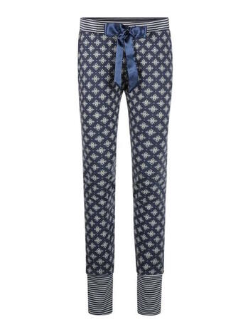 Charlie Choe Cold Days Pyjamabroek Donkerblauw Sneeuwvlok