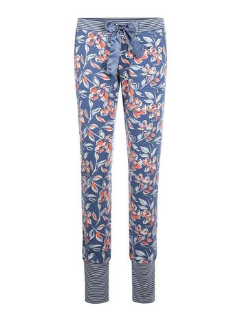 Charlie Choe Retro Night Pyjamabroek Blauw Bloemen