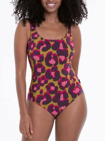 Rosa Faia Beach Clara Green/Pink Badpak