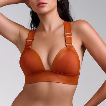 Marlies Dekkers Cache Coeur Burnt Orange Wireless Bikini Top