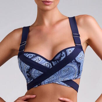 Marlies Dekkers Beach Cache Coeur Paisley Print Bikini Top