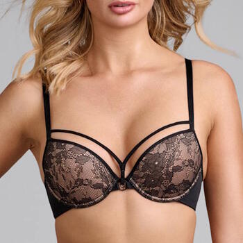 Marlies Dekkers Space Odyssey Black Lace and Sand Push Up Bh