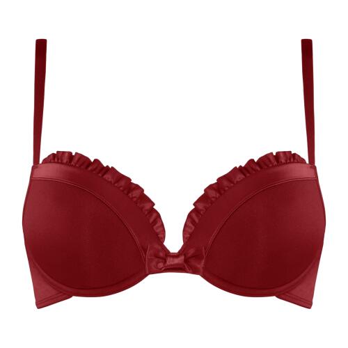 Marlies Dekkers  Dame de Paris Padded Balcony Bra in Azelea Red