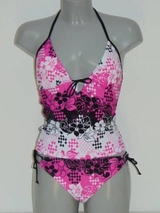 Shiwi Modern Flora white/pink tankini set