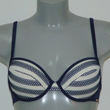 Sapph Swimwear Vita navy blue padded bikini bra