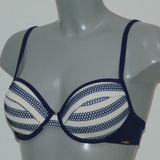 Sapph Swimwear Vita navy blue padded bikini bra