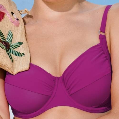 Rosa Faia Twiggy Bikini Swim Top in Blue Violet FINAL SALE