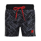  DJ DutchJeans Tekst black/grey swimshort