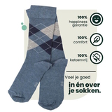 Bamboosa Steve jeans blue socks