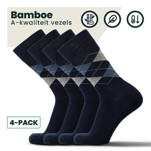 Bamboosa Steve navy/print socks