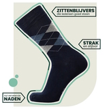 Bamboosa Steve navy/print socks