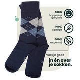 Bamboosa Steve navy/print socks