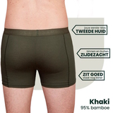 Bamboosa Lewis khaki bamboo boxer short