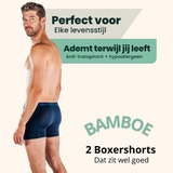 Bamboosa Lewis navy blue bamboo boxer short