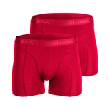 Bamboosa Lewis red bamboo boxer short