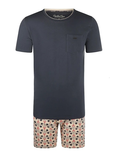 Charlie Choe Circus blue/print pyjama shirt