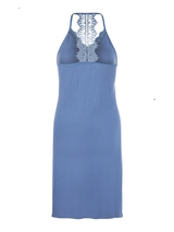 Charlie Choe Retro nights blue slipdress