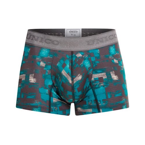 Mundo Unico Escaque aqua/print sport trunk