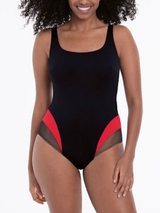 Rosa Faia Swimwear Elina black/red bathingsuit