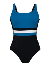 Rosa Faia Swimwear Cassandra black/blue bathingsuit