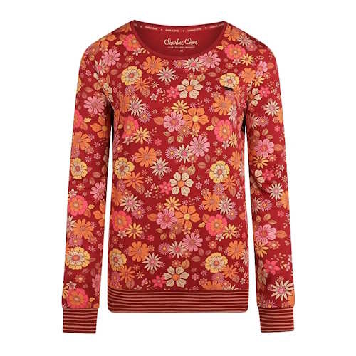 Charlie Choe Flower Power red/print sleep shirt