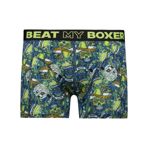 Beat My Boxer Caramba green/print boxer short