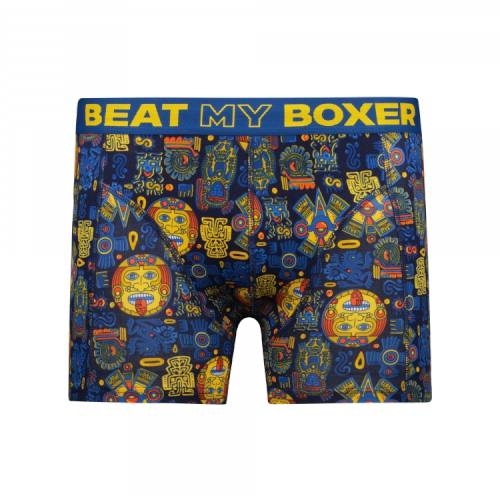 Beat My Boxer Aztec blue/print boxer short