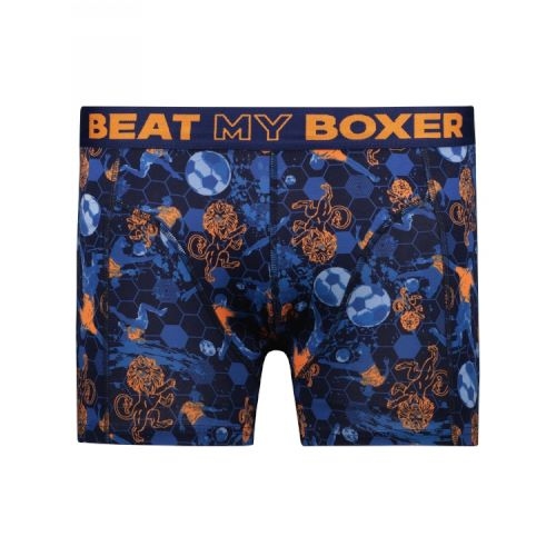 Beat My Boxer Football blue/print boxer short