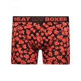 Beat My Boxer Hearts black/red boxer short