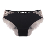 LingaDore black and cream black brief