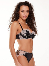 LingaDore black and cream black brief