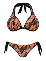 Rosa Faia Swimwear Mina black/print set