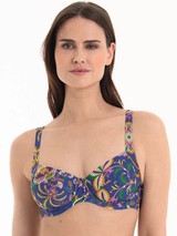 Rosa Faia Swimwear Sibel purple/print set