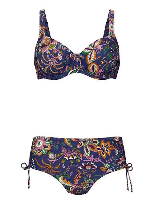 Rosa Faia Swimwear Sibel purple/print set