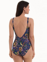 Rosa Faia Swimwear Elouise purple/print bathingsuit