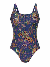 Rosa Faia Swimwear Elouise purple/print bathingsuit