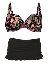 Rosa Faia Swimwear Hermine black/pink set