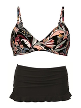 Rosa Faia Swimwear Minou black/pink set