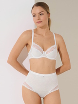 Lisca Evelyn white soft-cup bra