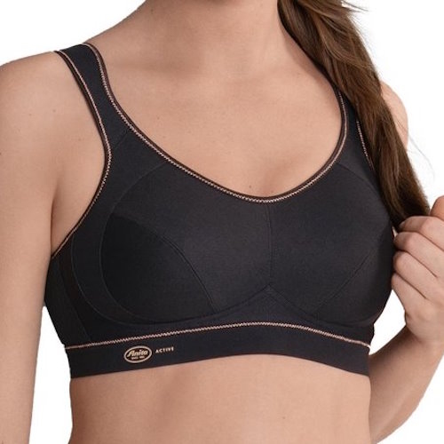 Anita Active Extreme Control black/gold sport bra