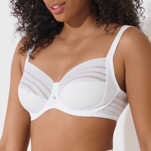 Lisca Alegra white soft-cup bra