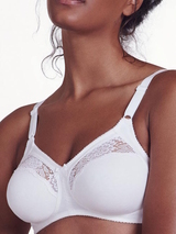 Lisca Manja white wireless bra