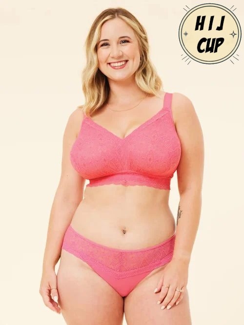 Sugar Candy Bestie hot pink wireless bra