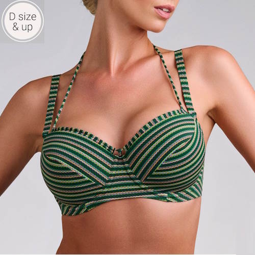 Marlies Dekkers Swimwear Holi Vintage green/print padded bikini bra