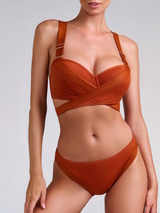 Marlies Dekkers Swimwear Cache Coeur orange padded bikini bra