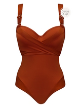 Marlies Dekkers Swimwear Cache Coeur orange bathingsuit