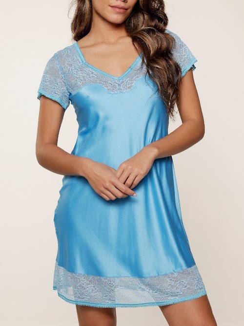 LingaDore Night Bonny Blue blue nightdress